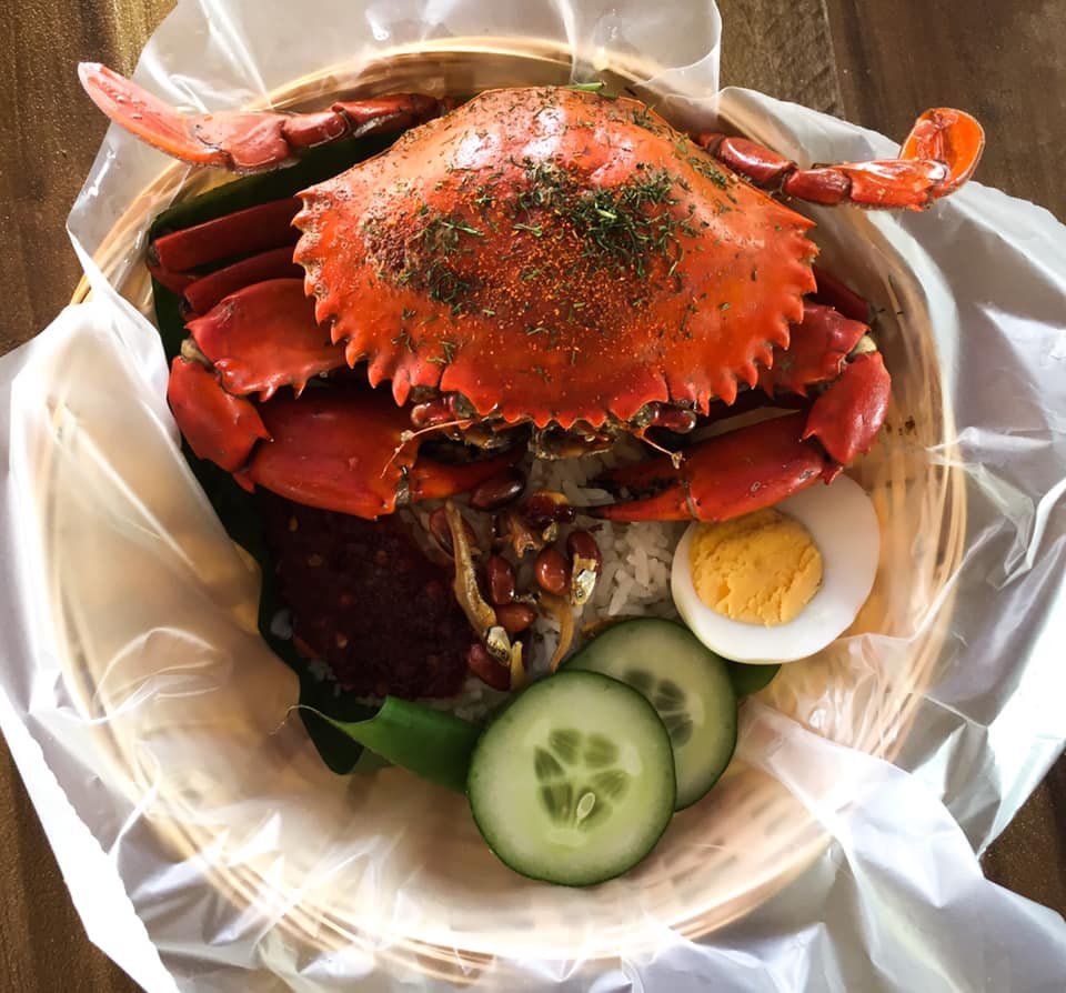 Nasi Lemak Kukus Seafood Pokteh